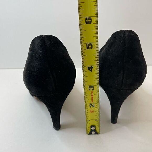 Black| Suede| Leather| Heel| Size 8 - Picture 6 of 10